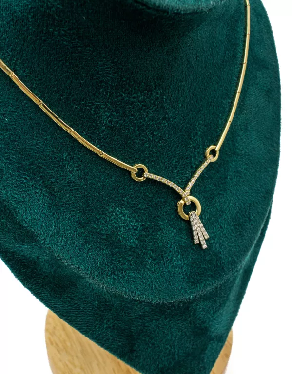 WYJĄTKOWA ZŁOTA KOLIA DAMSKA NASZYJNIK 14K W.14,7G 43 CM