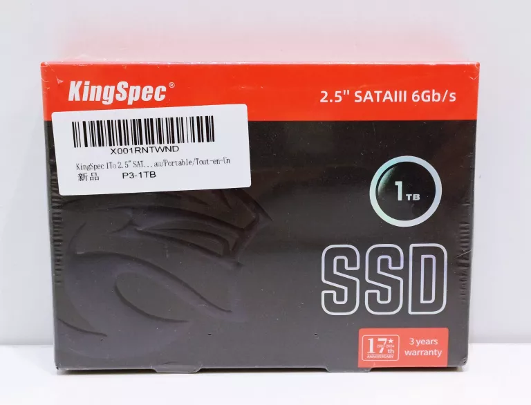 DYSK SSD KINGSPEC P3-1TB 1TB 2,5" M.2 SATA