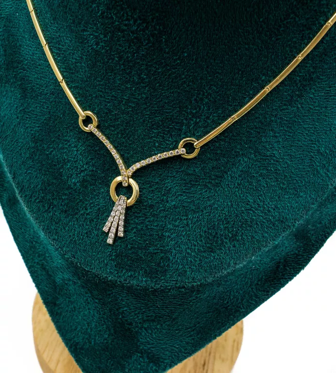 WYJĄTKOWA ZŁOTA KOLIA DAMSKA NASZYJNIK 14K W.14,7G 43 CM