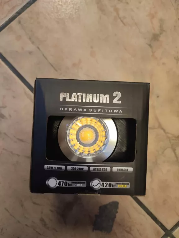 LAMPKA SUFITOWA POLUX PLATINUM 2 STAR