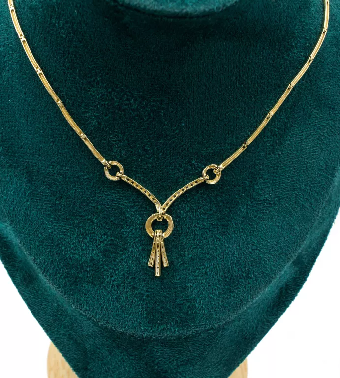 WYJĄTKOWA ZŁOTA KOLIA DAMSKA NASZYJNIK 14K W.14,7G 43 CM