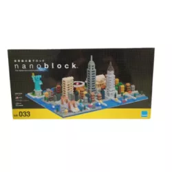 NANOBLOCK NB033 ZABAWKA SCENICZNA W NOWYM JORKU, WIELOKOLOROWA