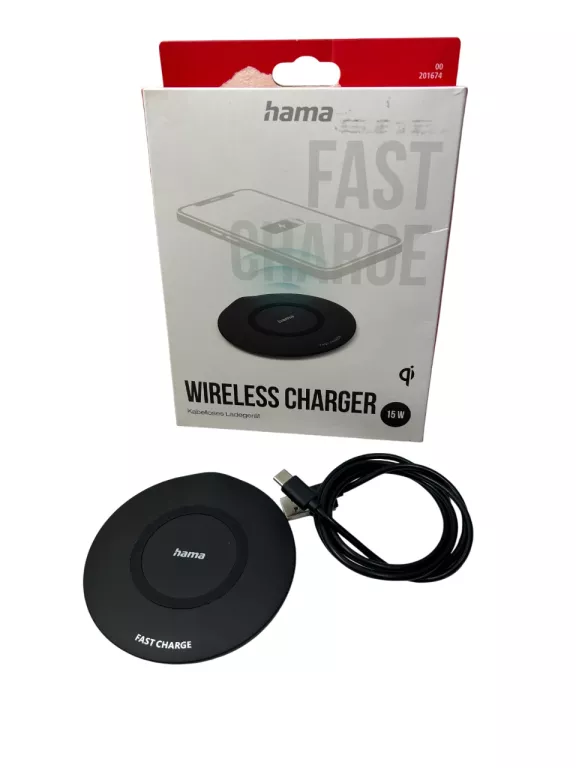 ŁADOWARKA INDUKCYJNA HAMA QI-FC15 15W CZARNA