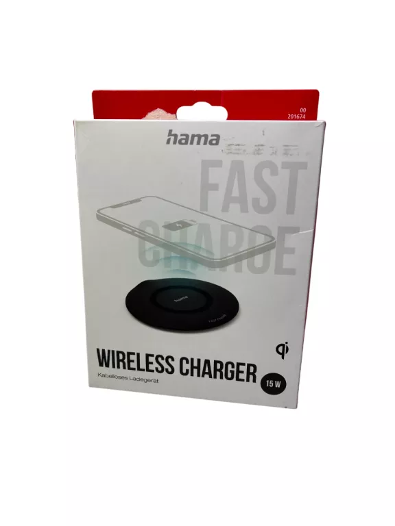 ŁADOWARKA INDUKCYJNA HAMA QI-FC15 15W CZARNA