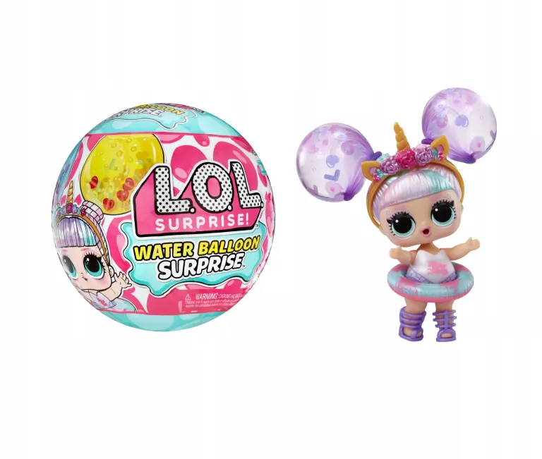 WATER BALLOON SURPRISE DOLLS Z KOLEKCJONERSKĄ LALKĄ, WŁOSY Z BALONÓW Z WOD