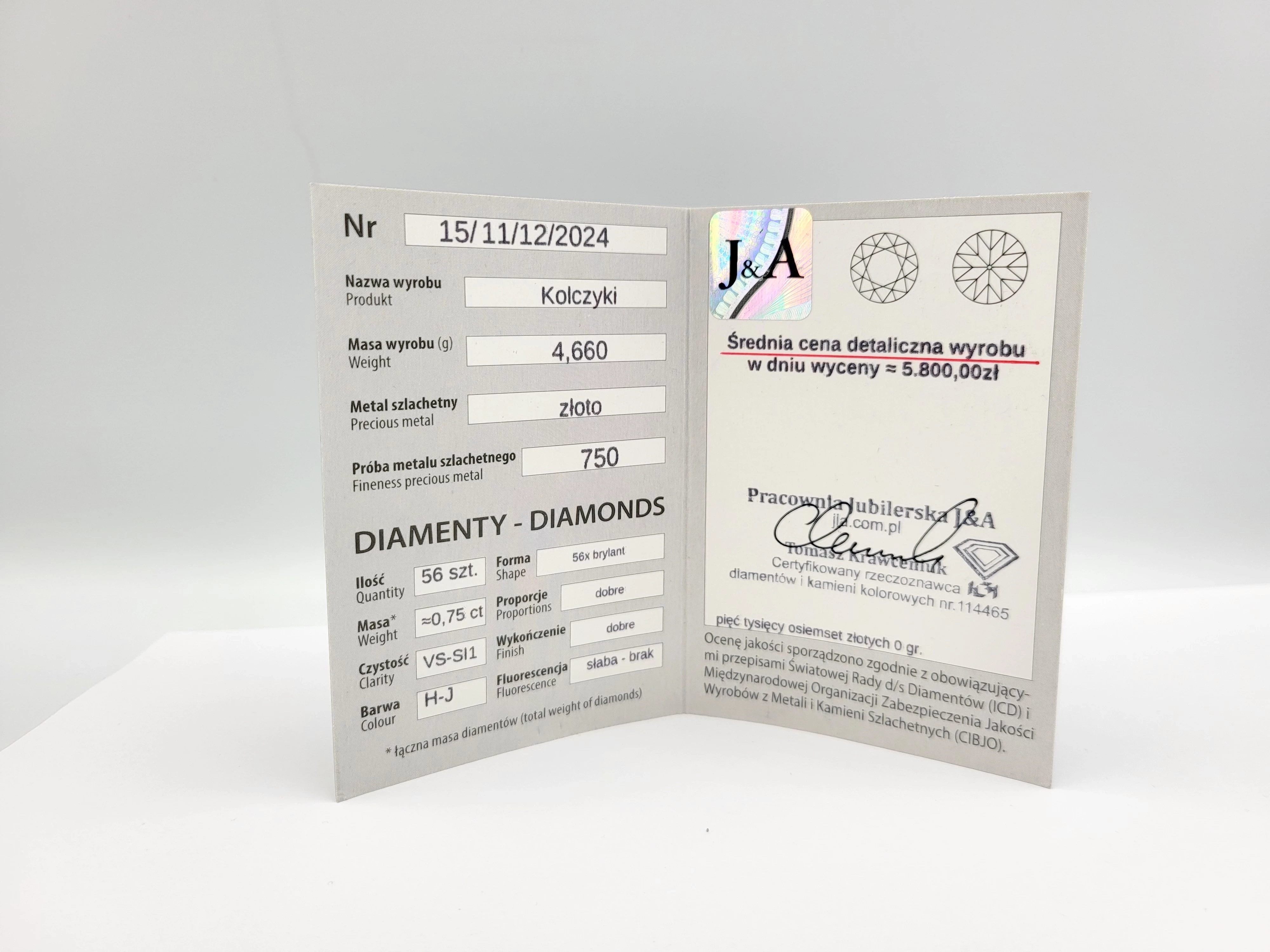 zlote-kolczyki-z-brylantami-075ct-750-466g-ean-gtin-5904921805865