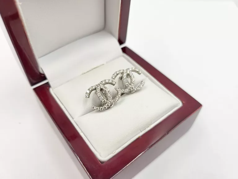 ZŁOTE KOLCZYKI Z BRYLANTAMI 0,75CT 750 4,66G