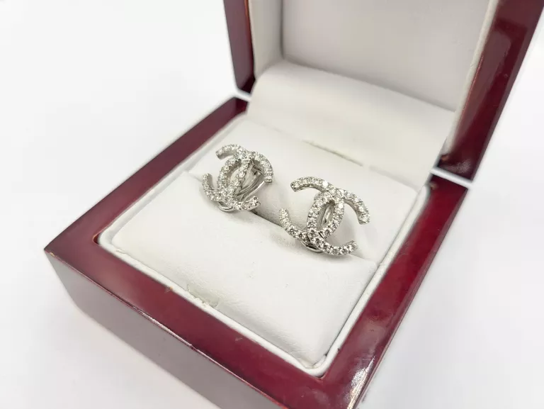 ZŁOTE KOLCZYKI Z BRYLANTAMI 0,75CT 750 4,66G