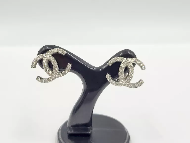 ZŁOTE KOLCZYKI Z BRYLANTAMI 0,75CT 750 4,66G