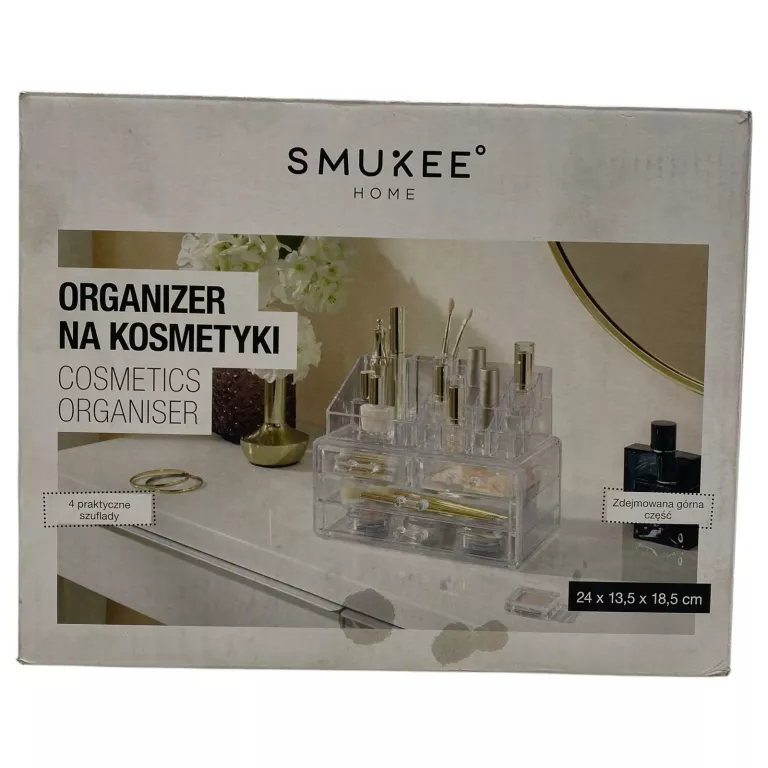 SMUKEE ORGANIZER NA KOSMETYKI 24X13,5X18,5CM