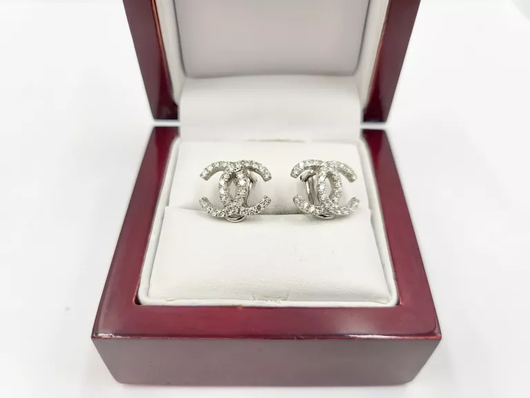 ZŁOTE KOLCZYKI Z BRYLANTAMI 0,75CT 750 4,66G