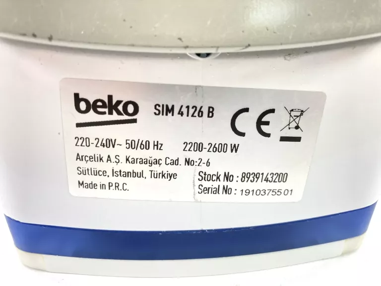 ŻELAZKO BEKO SIM4126B 2600W STEAM-A-ROUND SYSTEM ANTYWAPIENNY