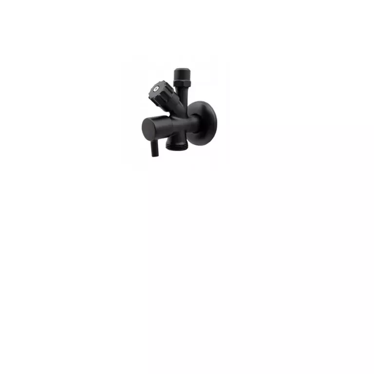 IDMAR ZAWÓR KULOWY KOMBINOWANY 1/2"X3/8"X3/4" FIGURA Y CZARNY MAT ARGO