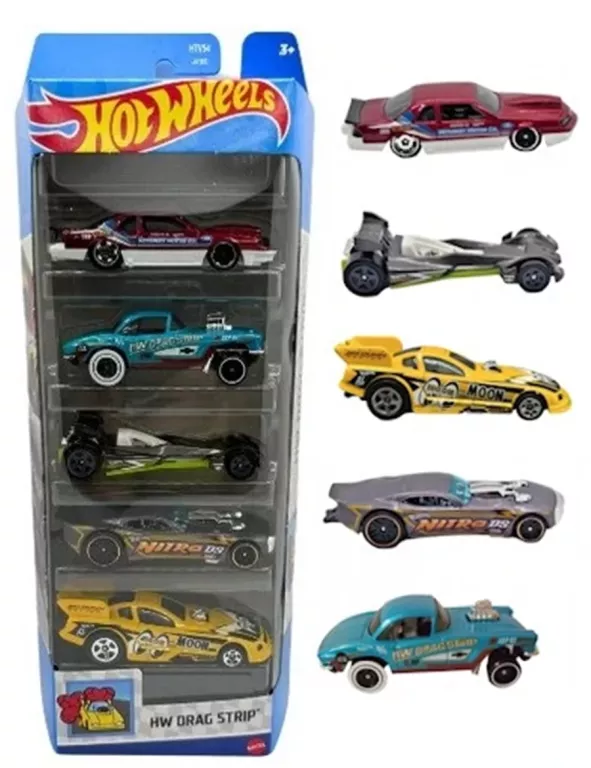 HOT WHEELS PIĘCIOPAK 5-PACK HW DRAG STRIP HTV54