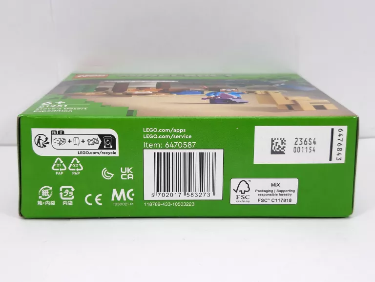 LEGO MINECRAFT 21251 PUSTYNNA WYPRAWA STEVE'A