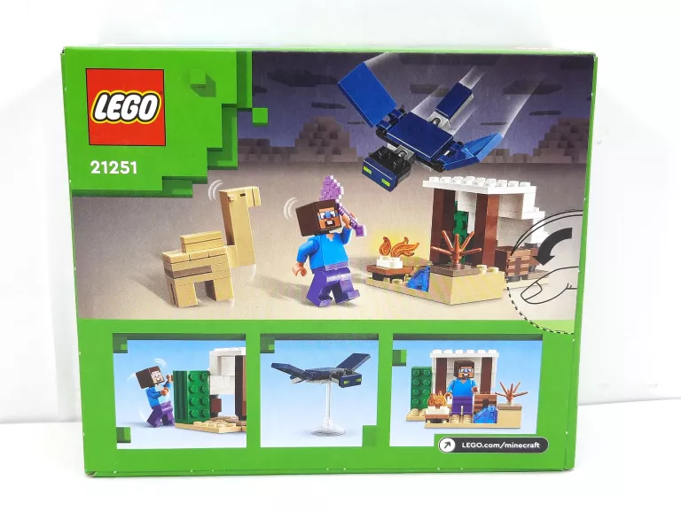 LEGO MINECRAFT 21251 PUSTYNNA WYPRAWA STEVE'A