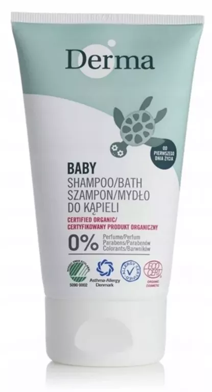 DERMA ECO BABY SZAMPON I MYDŁO DO KĄPIELI 150ML 5709954024333