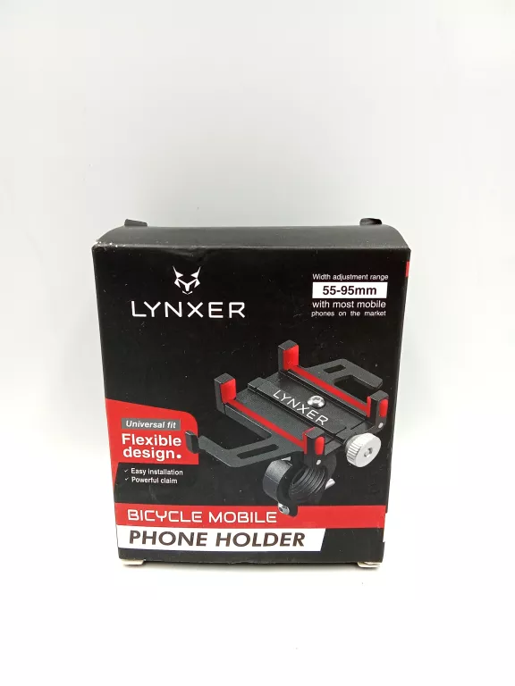 UCHWYT ROWEROWY NA TELEFON NA KIEROWNICĘ LYNXER 55-95MM