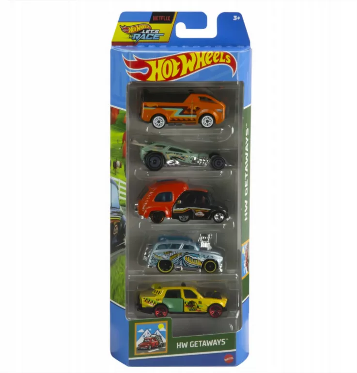 ZESTAW AUTEK MATTEL HOT WHEELS HW GETAWAYS HTV46 5 SZT.