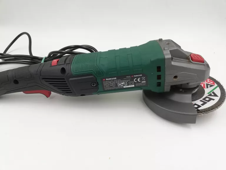 SZLIFIERKA KĄTOWA PARKSIDE PWS 125 I8 125MM 1200W KOMPLET