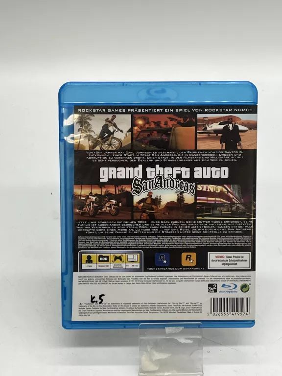 GRA GTA SAN ANDREAS PS3