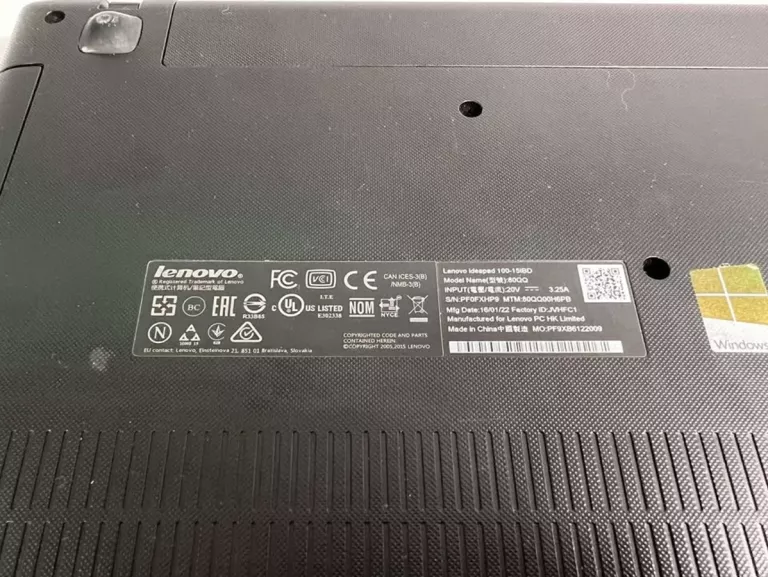 LAPTOP LENOVO IDEAPAD 100 4/1TB INTEL CORE I5 WINDOWS 10