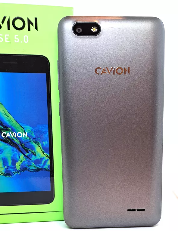 SMARTFON CAVION BASE 5.0 SZARY 3/8GB KOMPLET