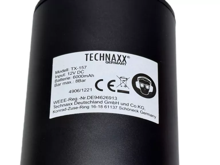 TECHNAXX AKUMULATOROWA SPRĘŻARKA POMPKA POWIETRZA TX-157