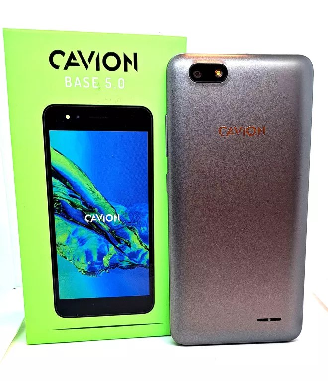 SMARTFON CAVION BASE 5.0 SZARY 3/8GB KOMPLET