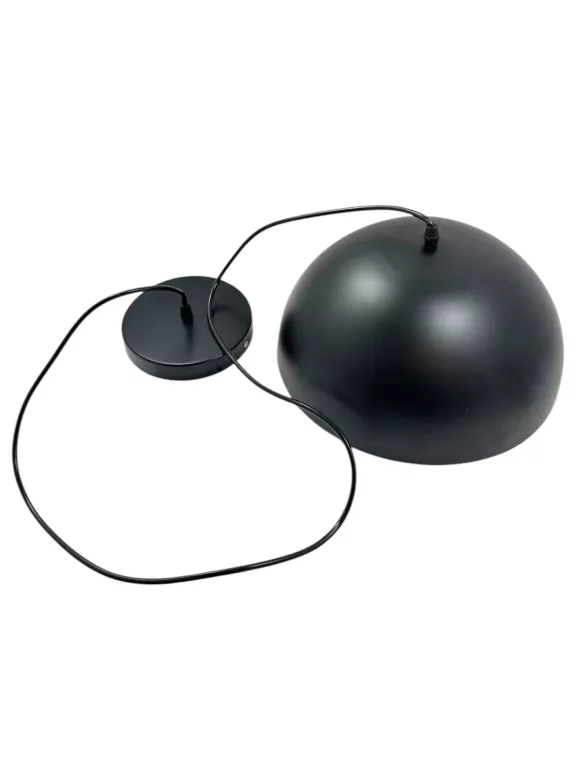 LAMPA WISZĄCA CZARNA ZE ZŁOTYM ŚRODKIEM
