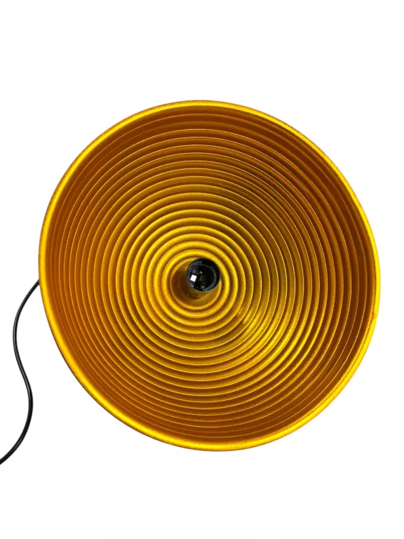 LAMPA WISZĄCA CZARNA ZE ZŁOTYM ŚRODKIEM