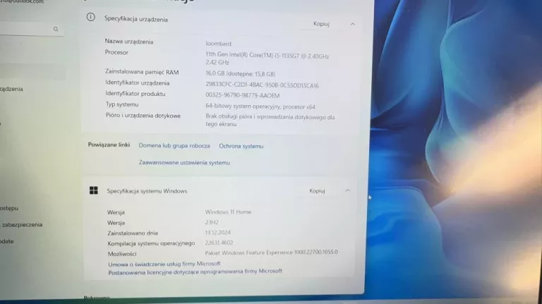 LAPTOP HUAWEI BOD-WFH9 MATEBOOK D15 16GB / 512GB