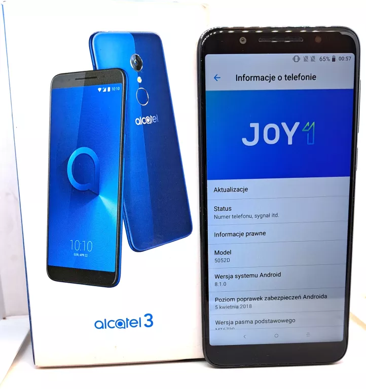 SMARTFON ALCATEL 3 MODEL 5052D 2/16 GB STAN IDEALNY ORGINALNY KOMPL !!