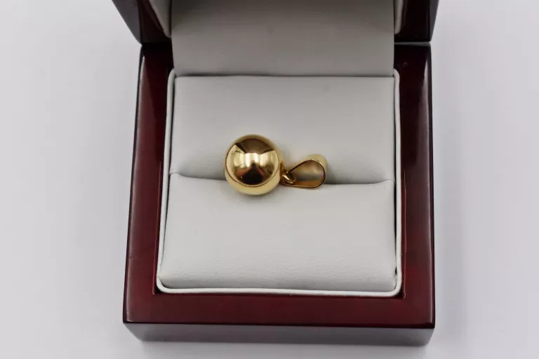 ZŁOTA ZAWIESZKA KULKA [585] 1,95G 1CM
