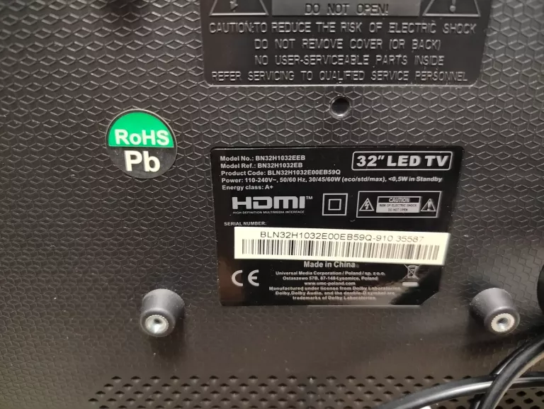 TELEWIZOR LED 32 BLAUPUNKT BN32H1032EEB
