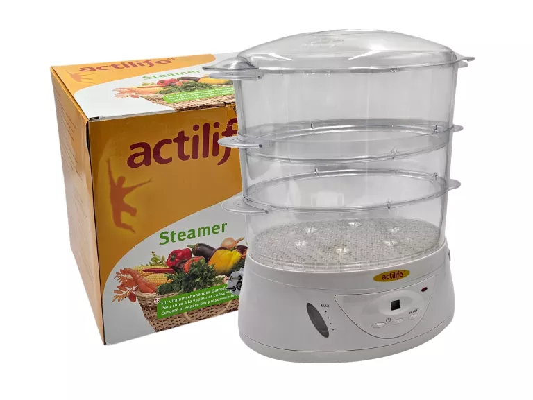 PAROWAR URZĄDZENIE DO GOTOWANIA NA PARZE ACTILIFE STEAMER | 900W | TIMER