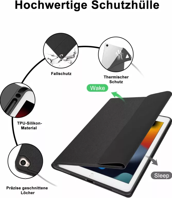 ETUI Z KLAWIATURĄ SENGBIRCH KOMPATYBILNY Z IPAD 2020 8 GEN & IPAD 2019 7GE