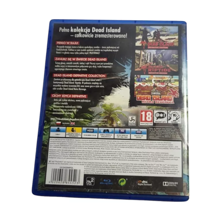 GRA DEAD ISLAND RIPTIDE PS4