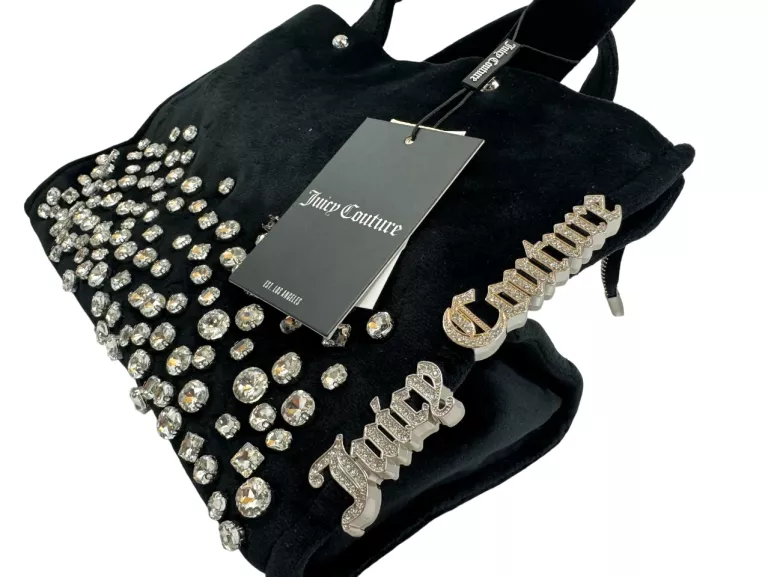 TOREBKA JUICY COUTURE CZARNA CEKINY