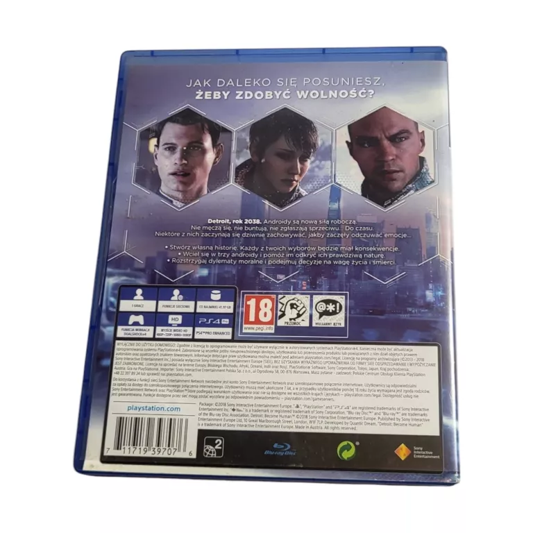 GRA DETROIT BECOME HUMAN PS4