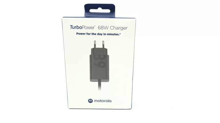 ŁADOWARKA SIECIOWA MOTOROLA TURBOPOWER 68W USB-C CZARNA + KABEL USB-C