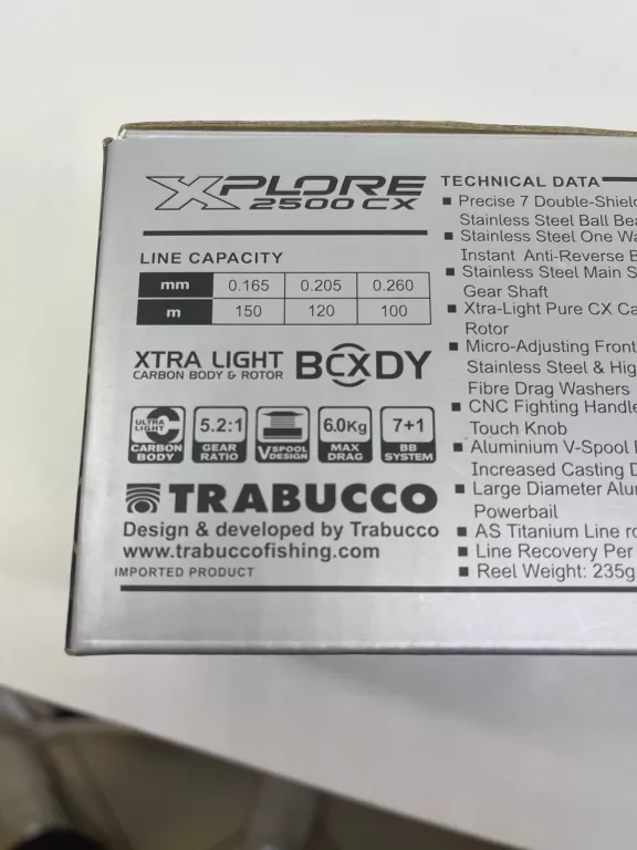 KOŁOWROTEK TRABUCCO XPLORE CX FA 2500