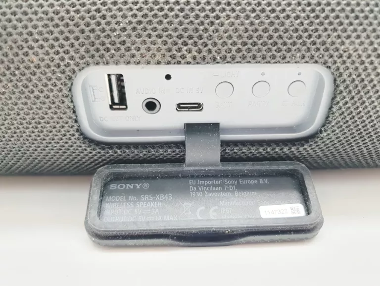 GŁOŚNIK BEZPRZEWODOWY BLUETOOTH SONY SRS -XB43 32W CZARNY