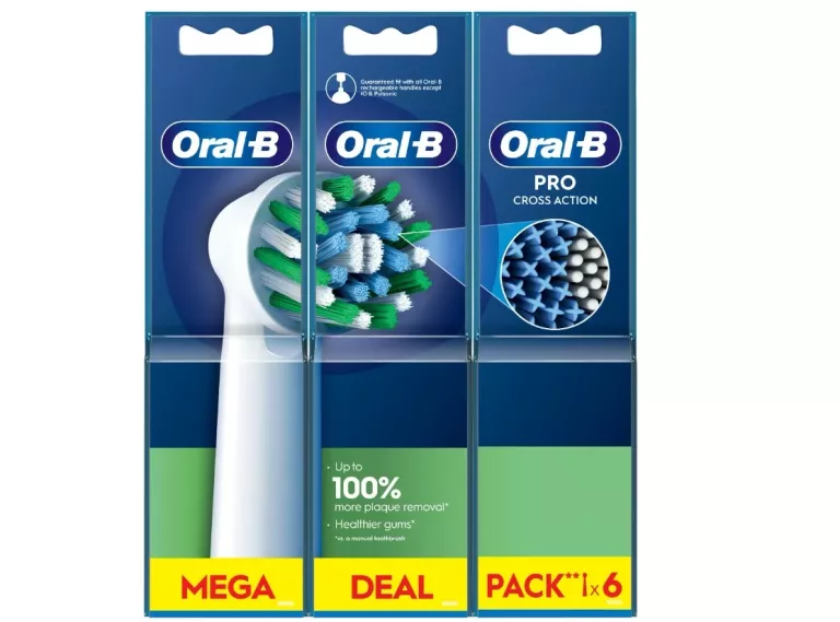 KOŃCÓWKI DO SZCZOTECZKI ELEKTRYCZNEJ ORAL-B BRAUN PRO CROSS ACTION, 6 SZT.