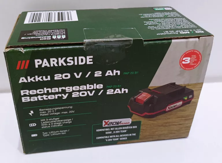 PARKSIDE AKUMULATOR 20V/2AH