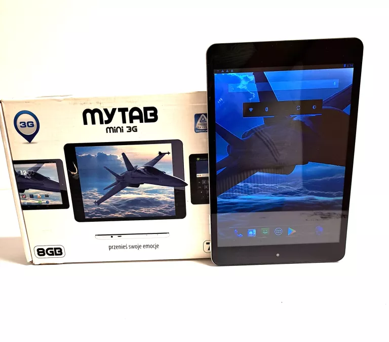 TABLET MY TAB MINI 3G KOMPLET SREBNY