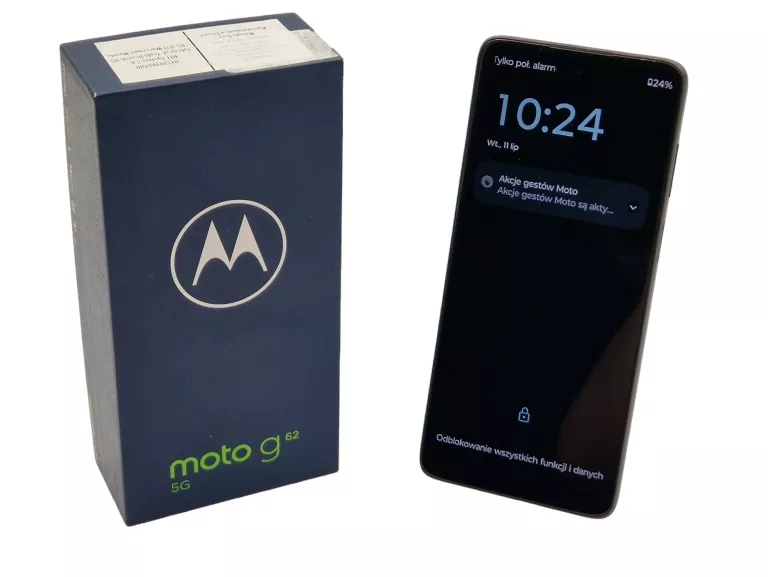 TELEFON MOTOROLA G62 5G 4/64GB 6,5" 50/16 MPX - BLOKADA FRP