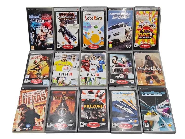 KONSOLA SONY PSP 3004 SLIM 8D ZESTAW I 15 GIER | KARTA 16GB