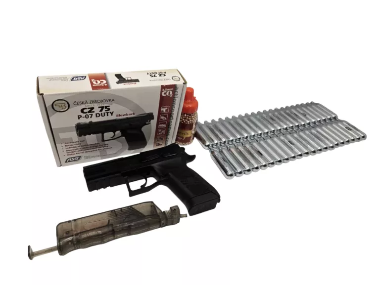 WIATRÓWKA CZ 75 P-07 DUTY BLOW-BACK 2.1J / 40X GAZ / ZESTAW