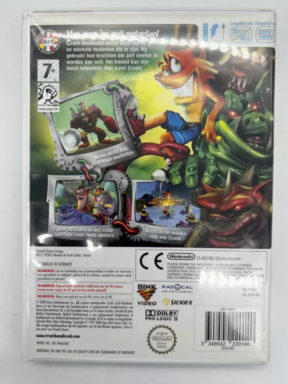 GRA NA NINTENDO WII CRASH BANDICOOT: MIND OVER MUTANT